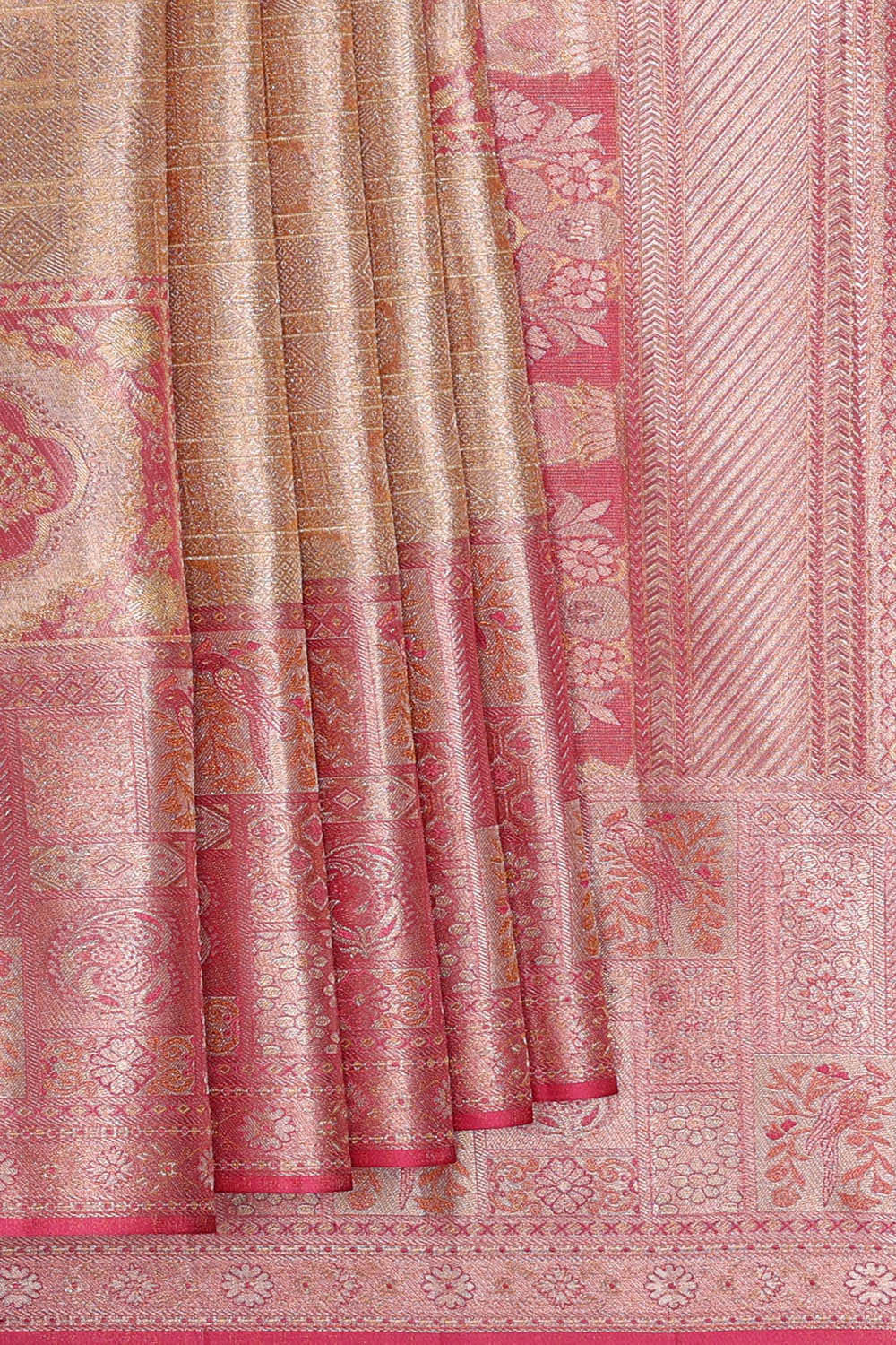 Image of Kanchipattu Gold Brocade Saree